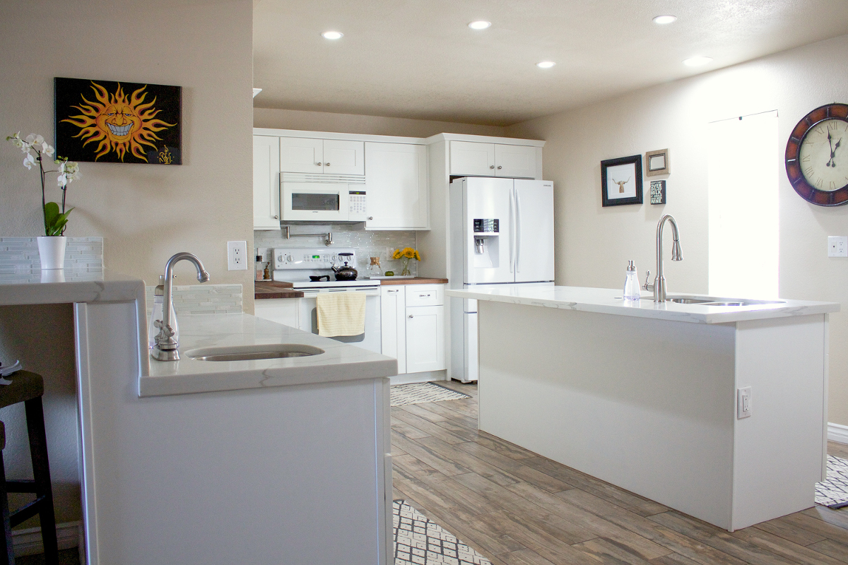 Just A Quickie Kitchen Renovation Before And After Paintedposies