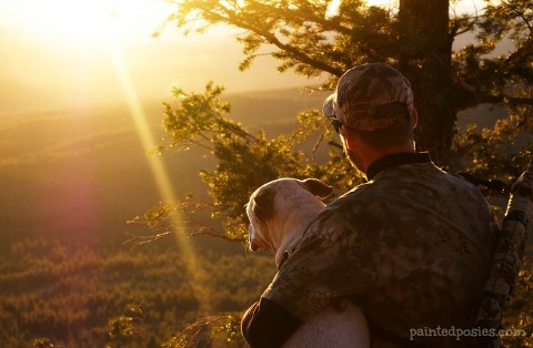 A Man and His Dog Arizona paintedposies.com