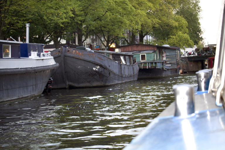 Amsterdam House Boats paintedposies.com