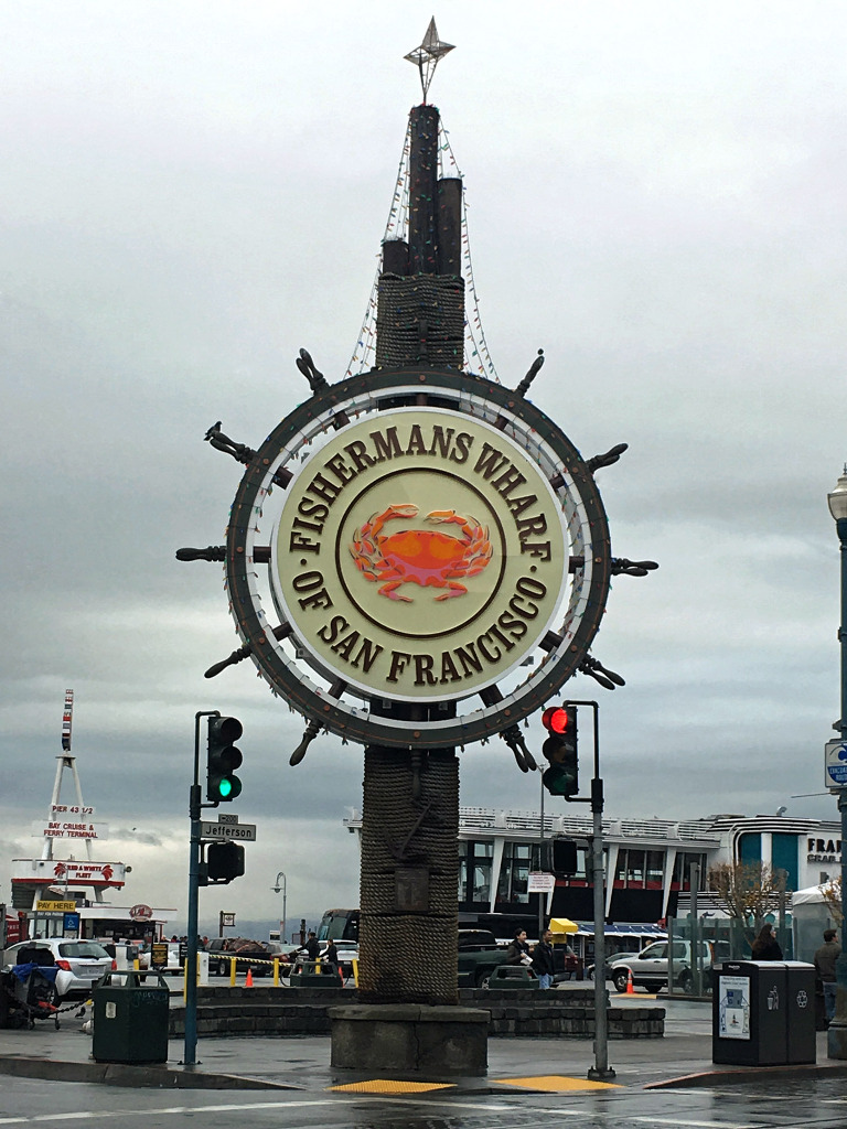 Fishermans Wharf Sign San Francisco paintedposies.com