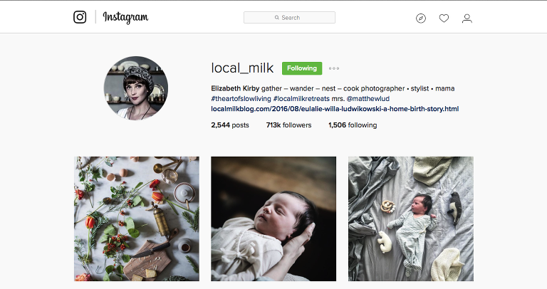 Local Milk Instagram paintedposies.com