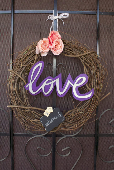 Quick and Easy Valentines Day Wreath