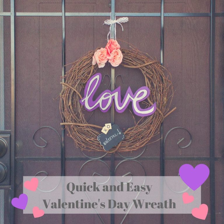 Quick and Easy Valentine's Day Wreath